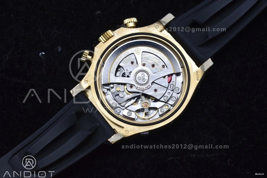 1:1 Best Daytona 126518 Oysterflex Clean Dial Edition YG on Strap 2023 SH4131 0322